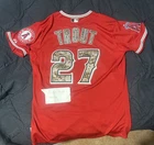Mike Trout Signed Authentic 2015 Memorial Day Camo Angels Jersey MLB Holo