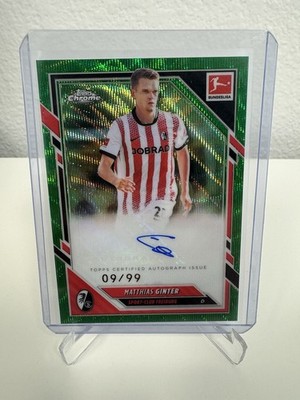2025-26 Topps Chrome Bundesliga Matthias Ginter Auto /99 SC Freiburg