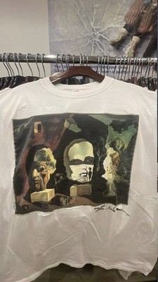 Vintage 90's Salvador Dali NWT The Three Ages Art Graphic Tee Size