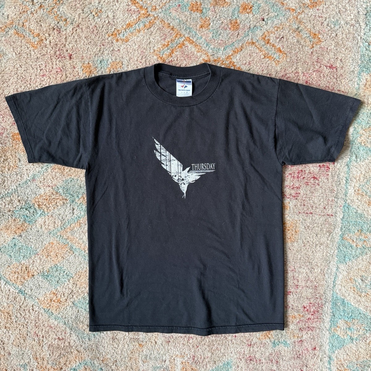 Vintage Thursday Band Full Collapse Era Graphic T-Shirt Black Size