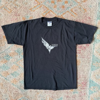 THURSDAY - Full Collapse スカルデザイン フーディー Vintage Thursday Band Full Collapse Era Graphic T-Shirt Black Size