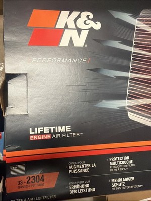 K&N Air Filter 33-2304 Washable & Reusable