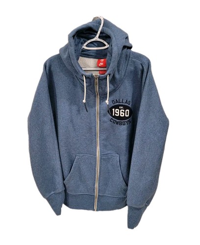 Nike NFL Dallas Cowboys Fleece Reißverschluss Jacke Herren Medium Style 530901-461 Kapuze - Bild 1 von 11
