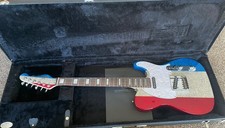 G&L 2020 Custom Shop USA ASAT Build Red White Blue Sparkle Mint Buck Owens Style