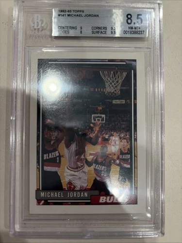 Michael Jordan 1992-1993 Topps Card #141 Graded BGS 8.5 Chicago Bulls HOF NBA