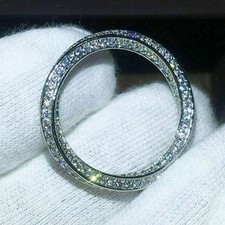 Anillo De Boda Plata De Ley Con Diamantes Blancos Y Negros - 0.15 Quilates | Para Novia, Aniversario O Apilables