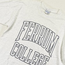 Ferrum College T Shirt Mens XL Heather Gray Gear For Sports Big Cotton USA Made
