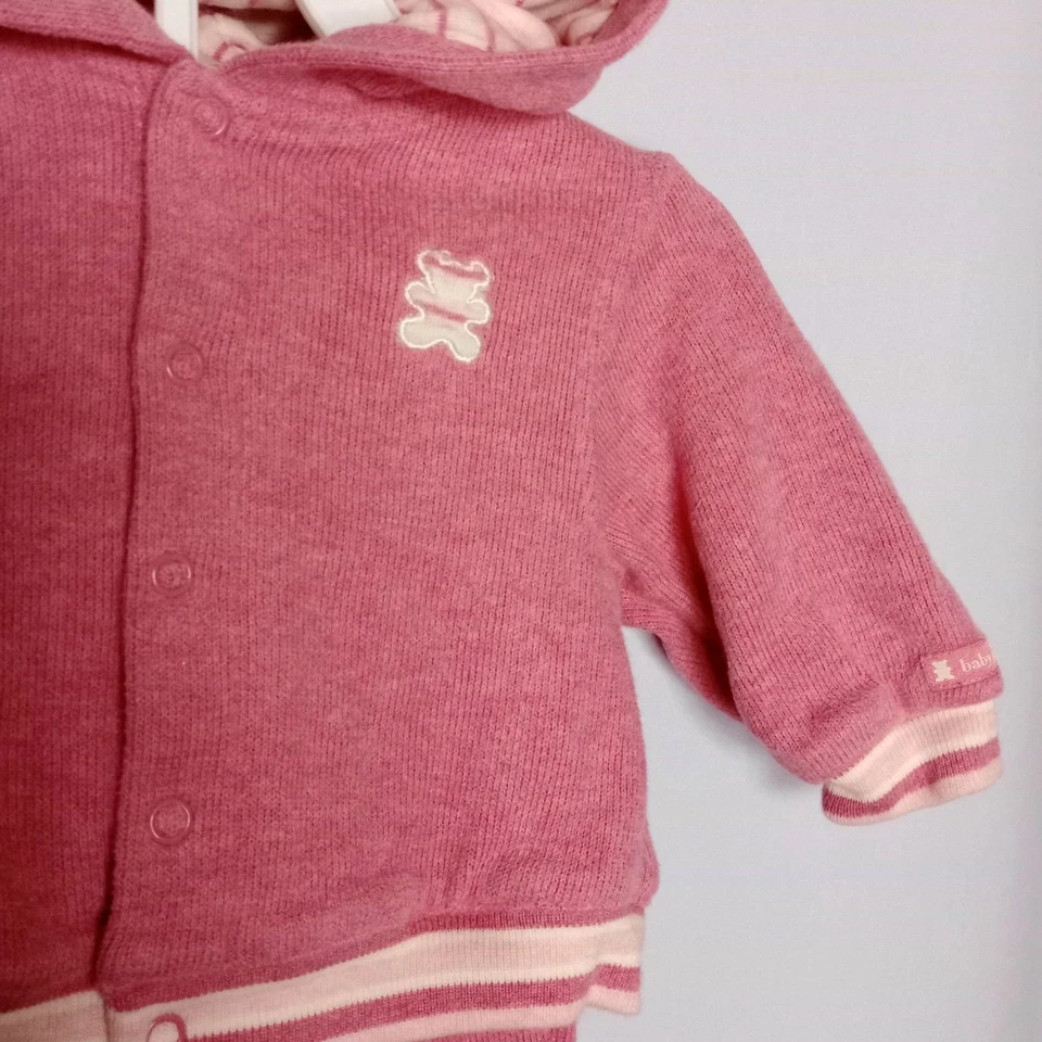 Juego de 2 piezas de ropa deportiva con capucha chaqueta joggers The Children's Place Infant Girls 0-3M Foto 3 de 4