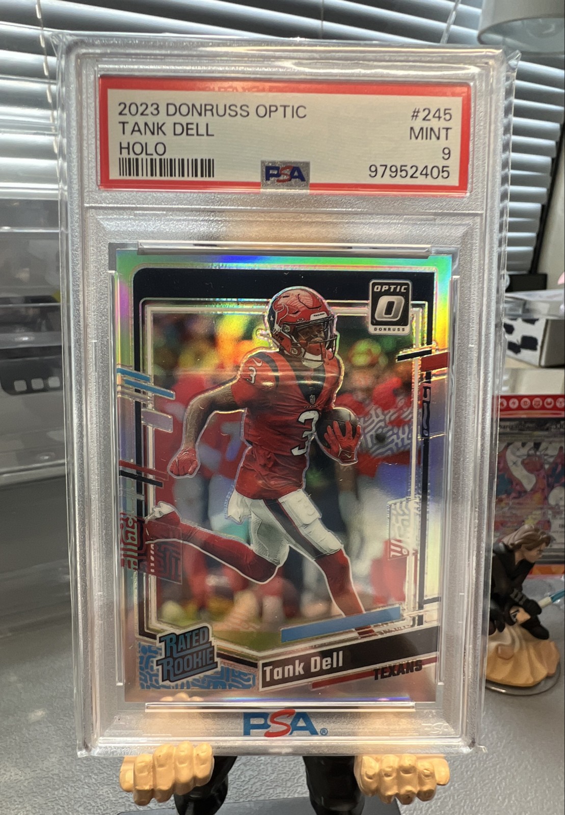2023 Panini Donruss Optic - Rated Rookie Tank Dell #245 Holo Prizm (RC)