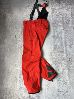 Scott GORE-TEX Pro Shell Rot Skihose mit Hosenträgern Outdoor Life Herren Grö...