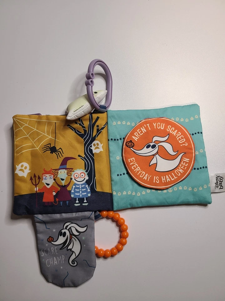 Disney Baby Nightmare Before Christmas My First Scare Cloth Book Activity Toy - Image 4 of 4