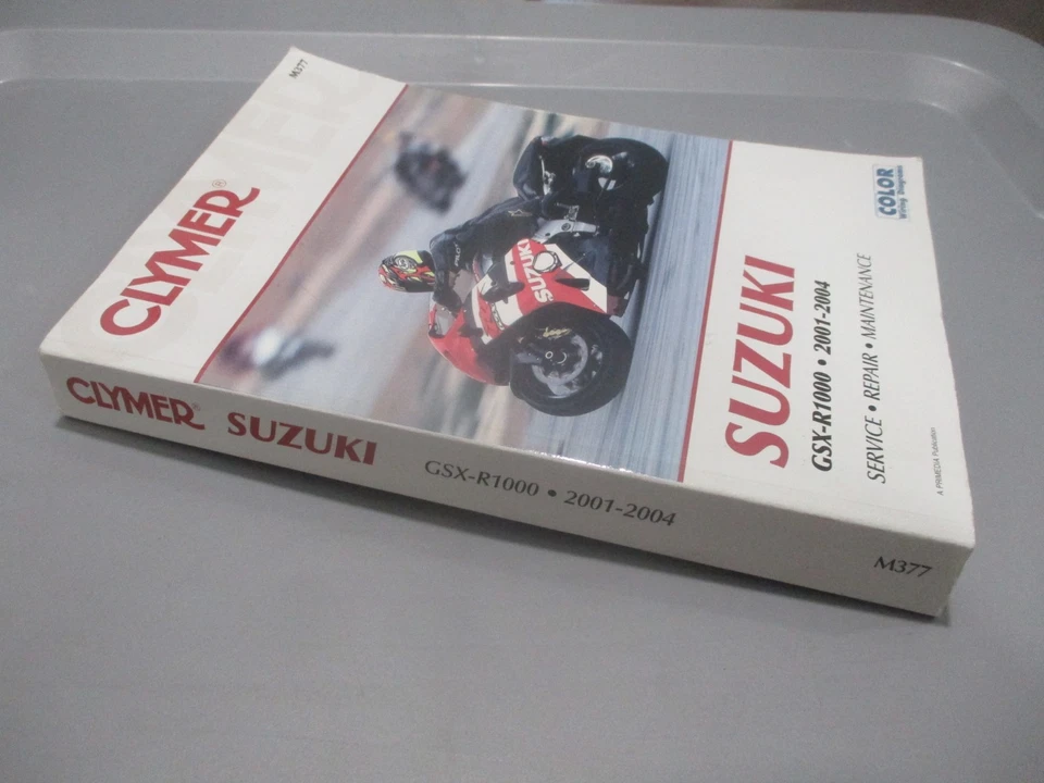Manual de mantenimiento de reparación de servicio Clymer Suzuki 2001-2004 GSX-R1000 M377 Foto 2 de 4