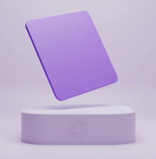 Acrylic Sheet Lavender Opaque, Plexiglass Sheet, Dual Side Matte/Glossy 12"x19"