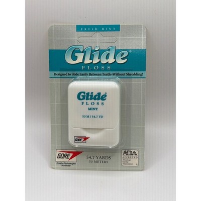 NOS VTG 1998 Glide Dental Floss 54.7 Yd Mint Shred Resistant W.L. Gore D'Cntd