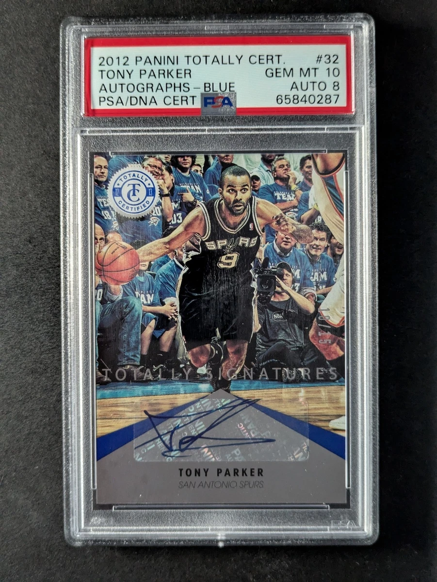 Panini Tony Parker Basketball Autographed Sports Trading Cards