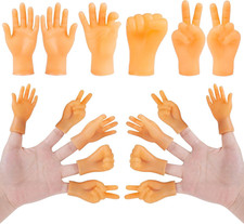 30PCS Tiny Finger Hands, Mini Rubber Finger Puppets Miniature Small Hands for Fi