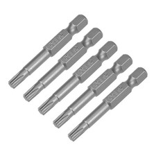 5x 1/4 Inch Hex Shank 2" Length S2 T25 Magnetic Torx Screwdriver Bits Power Tool