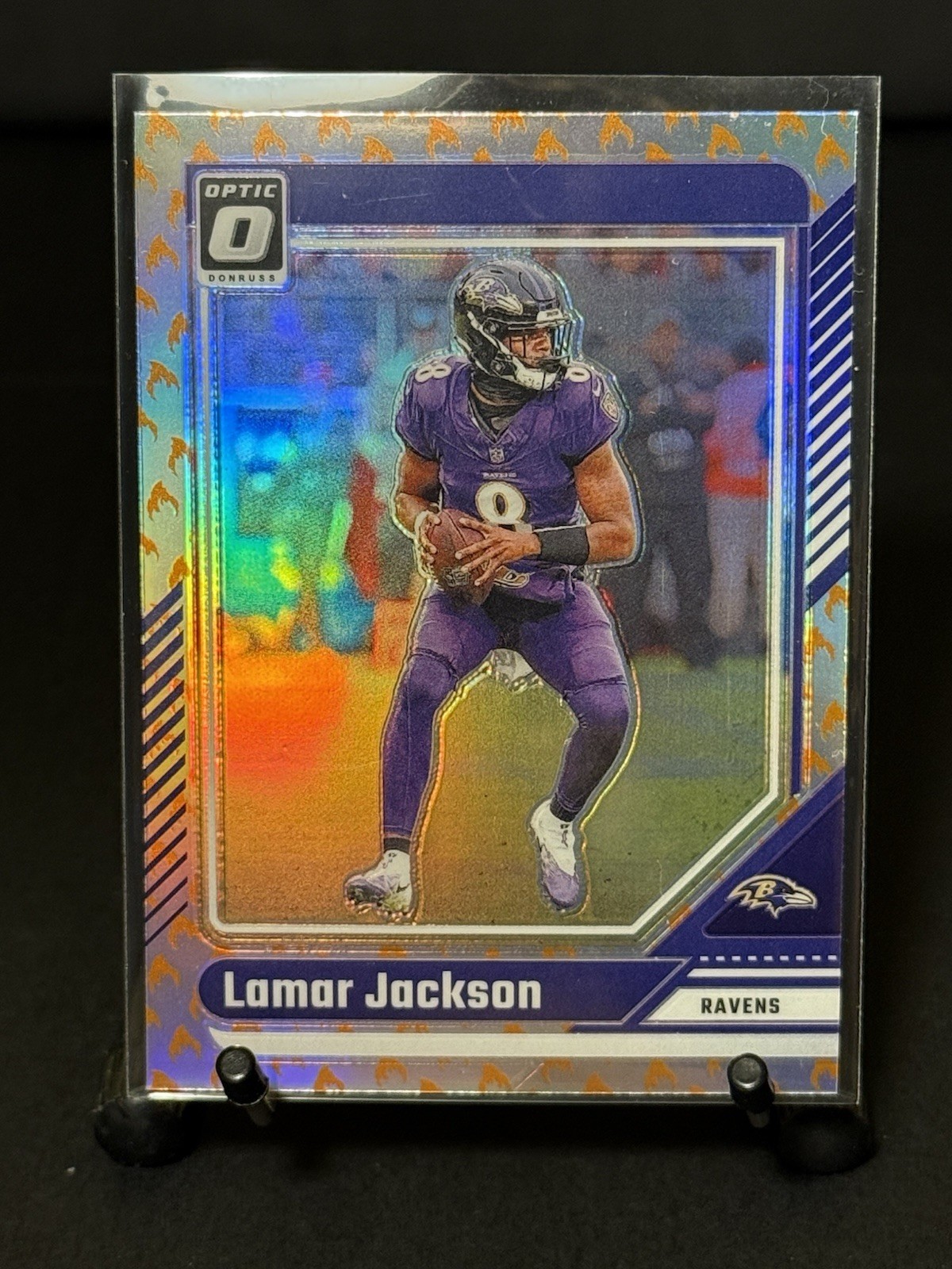 Lamar Jackson - 2024 Panini Donruss Optic #13 (Fire Emoji) NM