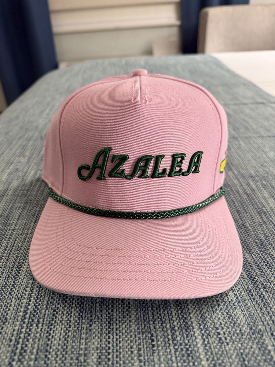 Masters Azalea Pink Golf Cap with Green Rope and Logo  display picture 1