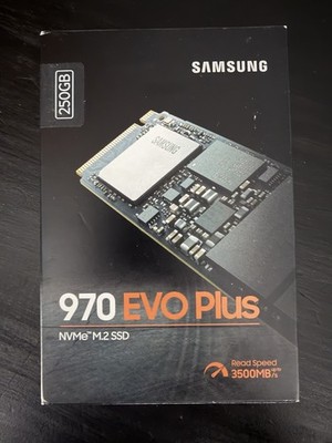 Samsung 970 EVO Plus 250GB NVMe M.2 Internal SSD Black 3500MB/s Read Speed
