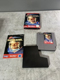 1991 Tecmo Super Bowl Video Game For NES - CIB With Cartridge Sleeve Instruction