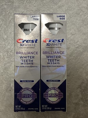 2 - Crest 3D White Brilliance Whiter Teeth (3.9oz) exp 10/2026