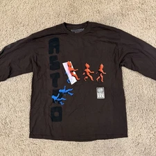 Travis Scott 2021 Astro Fest "See You On The Other Side" Brown Long-Sleeve Men L