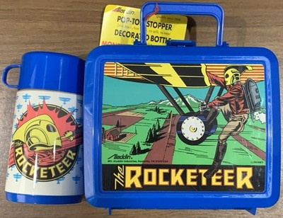 Vintage Disney Rocketeer Aladdin Lunchbox With Thermos -New w/ Tags - Never Used