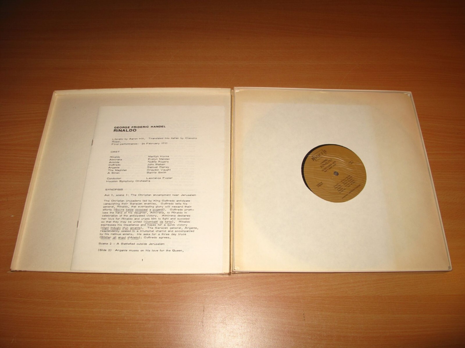 Marilyn Horne, Samuel Ramey 2 X Signé LP Box - Rinaldo / Autographié En ...