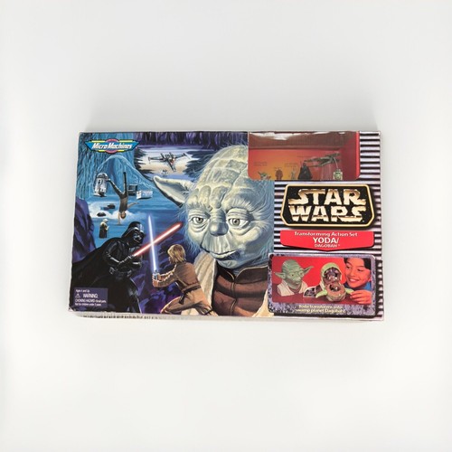 Micro Machines Star Wars Yoda Dagobah Transforming Action Set Vintage Galoob NEW