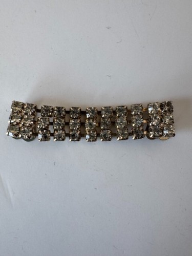 Abito/sciarpa vintage strass maglione clip scintillante accento, metà secolo glam - Foto 3 di 8