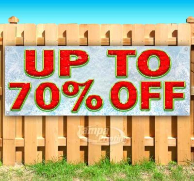 UP TO 70% OFF Advertising Vinyl Banner Flag Sign Many Sizes Available CHRISTMAS
