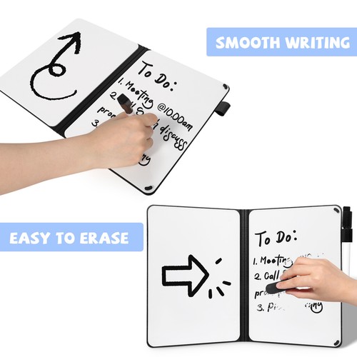 Tragbare Schreibtafel Boards Mini Whiteboard Memoboard Memo Notizbuch Löschtuch - Bild 46 von 68