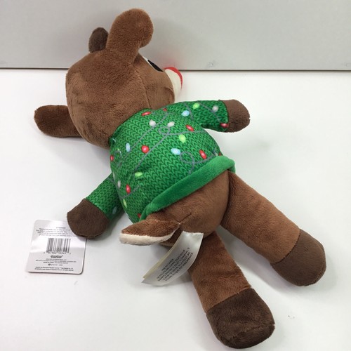 Christmas Sweater Dog Toy Squeaks Rudolph Collections Dan Dee Rudolph New - Picture 3 of 6