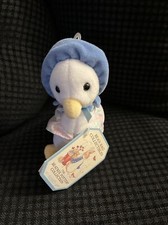 NWT Vintage Beatrix Potter 6 Plush Jemima BeanBag Collectible Free Ship