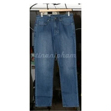 BLUE, DARK BLUE  Buffalo David Bitton Mens Slim Straight Stretch Denim Jeans