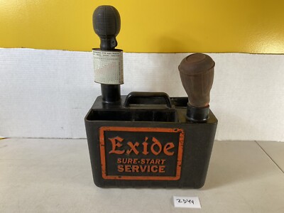 rare Exíde Sure-Start Vintage Service Station Gas Oil display kit set tool 2D44