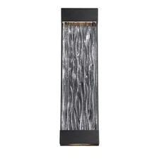 Modern Forms Fathom 1 Light 16" LED Wall Light/3000K, Black - WS-W37916-BK