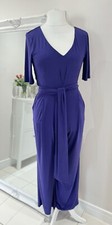 Phase Eight Ladies Jumpsuit Size 10 Purple with Half Sleeves BNWT