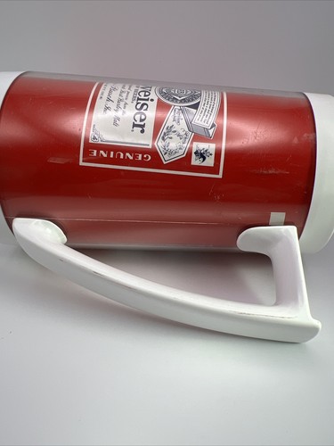 Budweiser Thermo-Serv Insulated Plastic Beer Mug Artfest 1982 Anheuser Busch - Picture 5 of 10