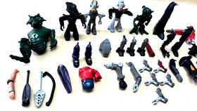 Lego Bionicle Part Glatorian Skrall (8978) Scrawl (7136) can & Instructions Tech