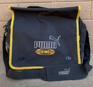 puma leather duffle bag