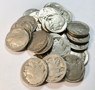 1913-P  Buffalo Nickel Raised Mound Type 1