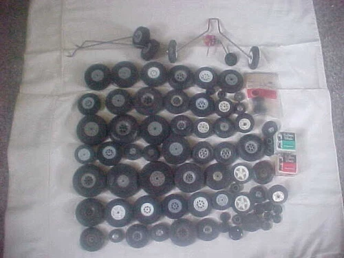 Lot of 70+ Perfect Parts Co. & other RC Airplanes TIRES 1/2" T0 2  3/4"