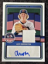 2023 Panini USA Baseball Stars & Stripes - #15U-AH Alex Harrington - Auto Jersey