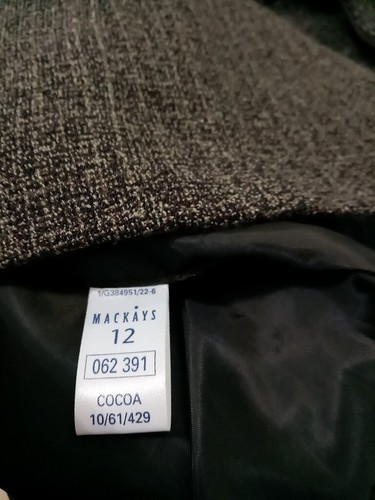 M&Co Cocoa Brown Mix Jacket Size 12 - Picture 8 of 11
