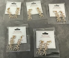 Fashion Jewerly Women Earrings for Pierced Ears Letter Love 5 pcs