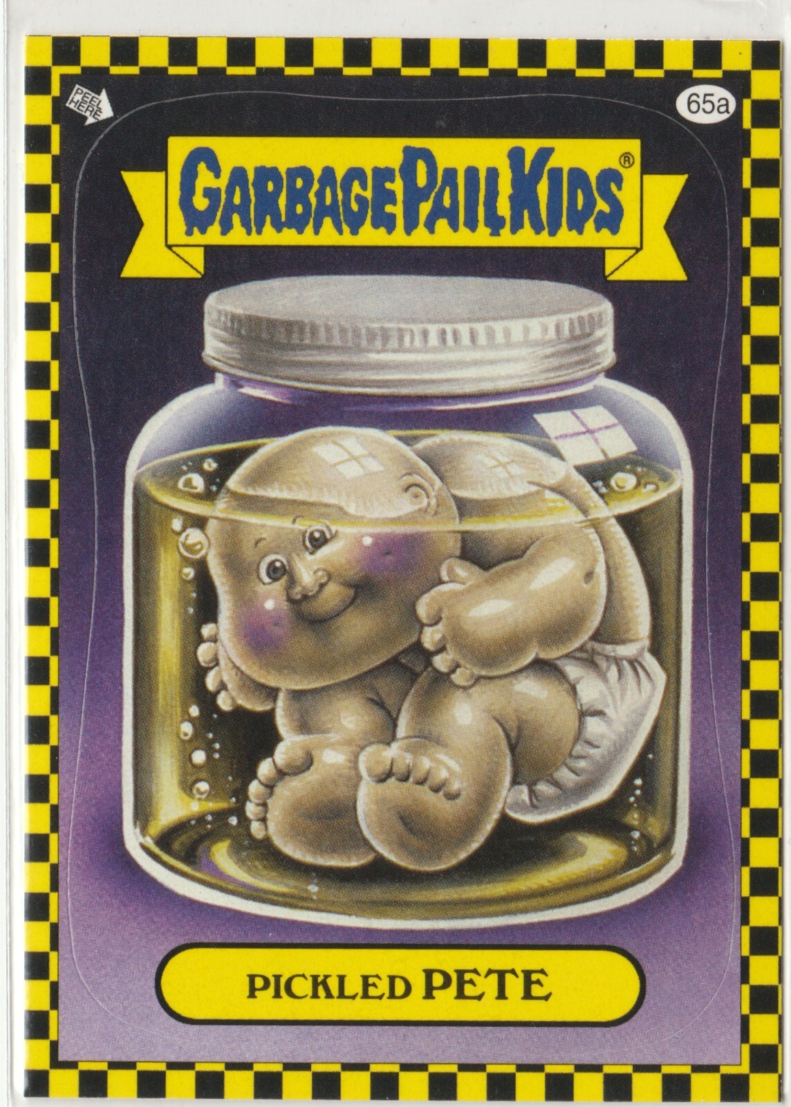 Lost GPK 2010 Flashback Series 1 Pickled Pete #65a Garbage Pail Kids Card