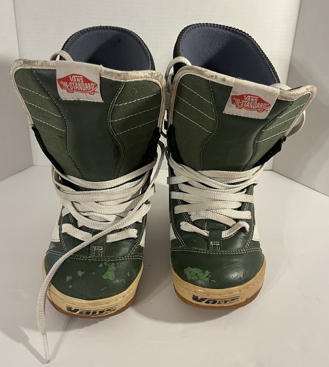 VTG Vans Hi Standard Snowboarding Boots US Size 5 Green Made