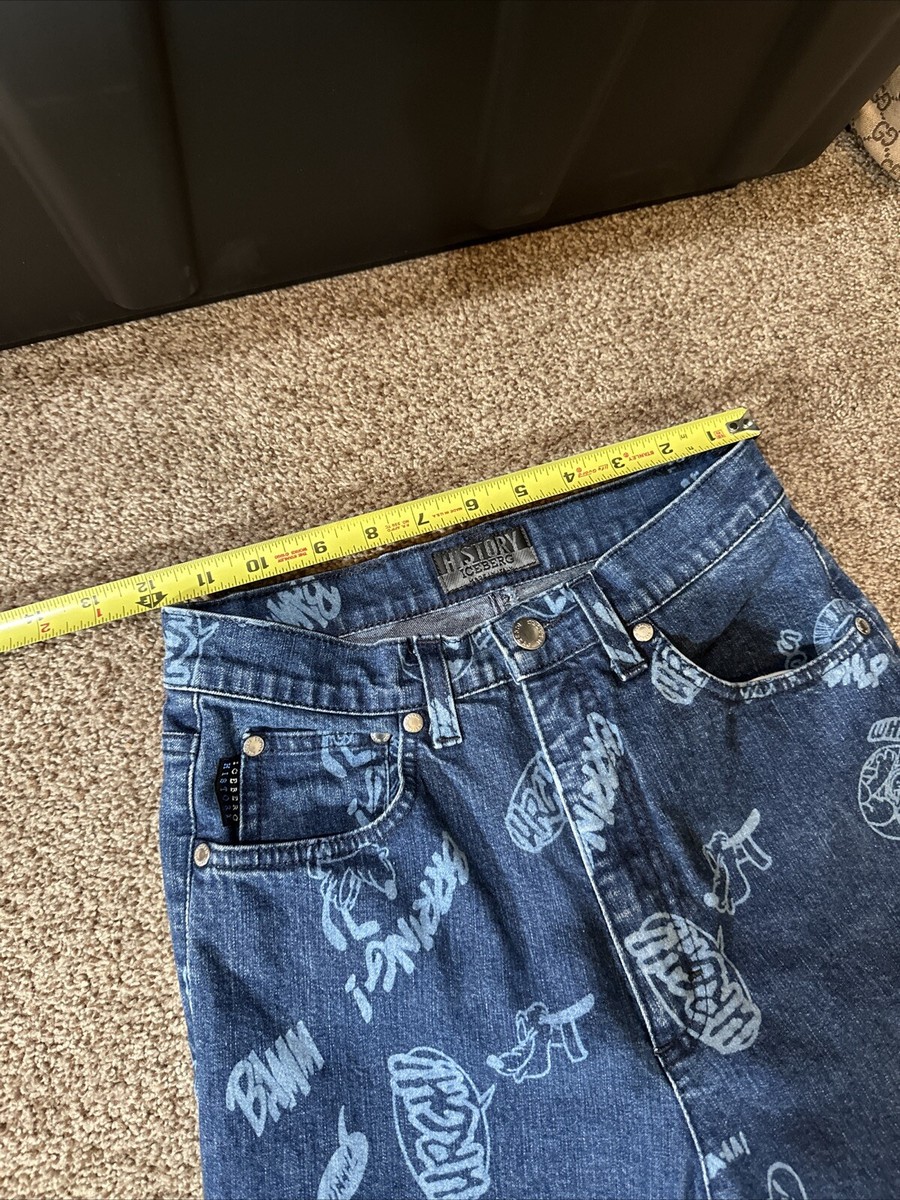 Iceberg History Disney Goofy 1990s Blue Jeans Pants Vintage MINT